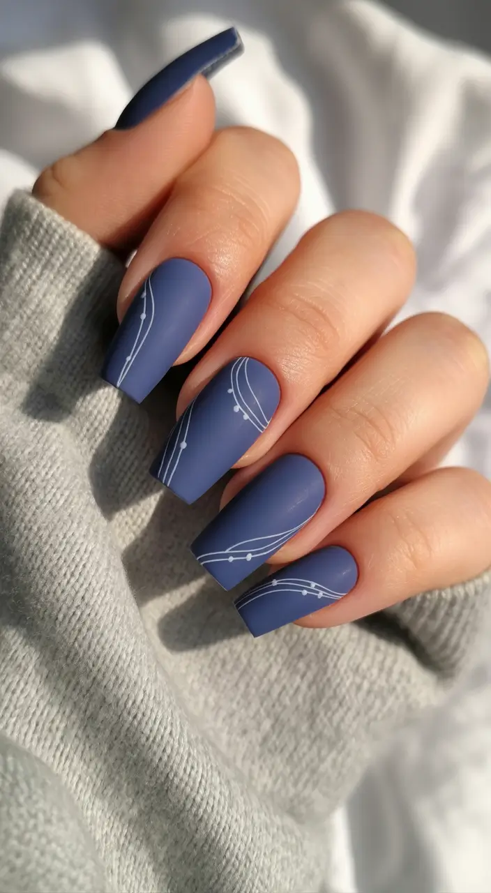 simple winter coffin nail ideas Velvet Sky