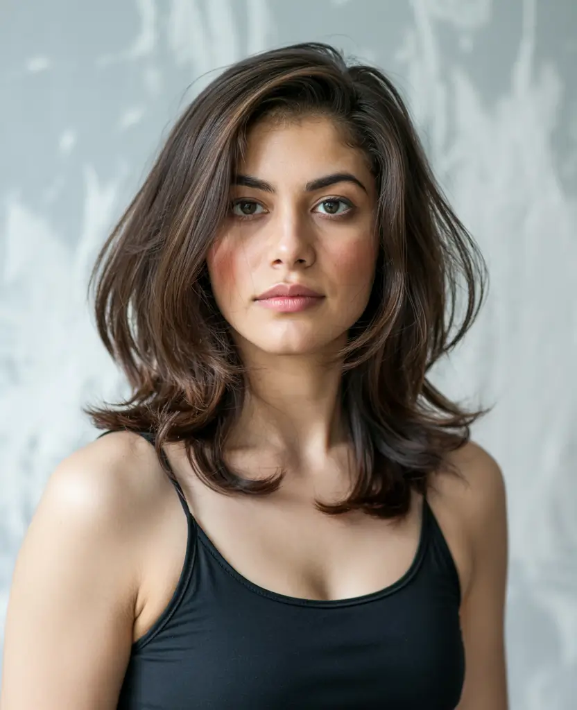 cute winter haircuts Soft Volume Layers for Medium-Length Hair