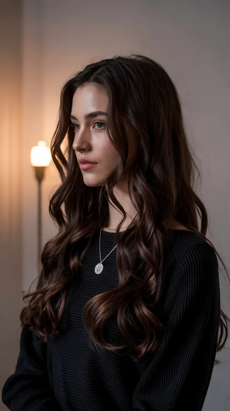 dark winter hair color brunettes Deep Espresso Shine