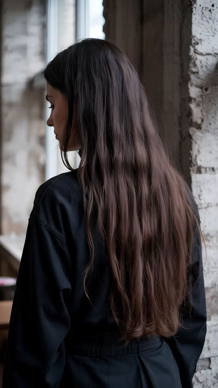 dark winter hair color palette Soft Chestnut Flow