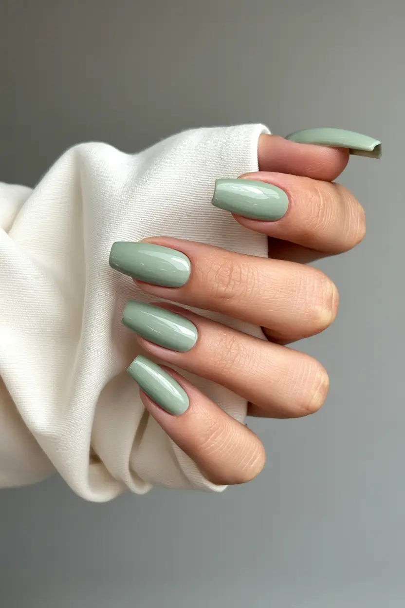 green nail polish colors shades Minted Winter