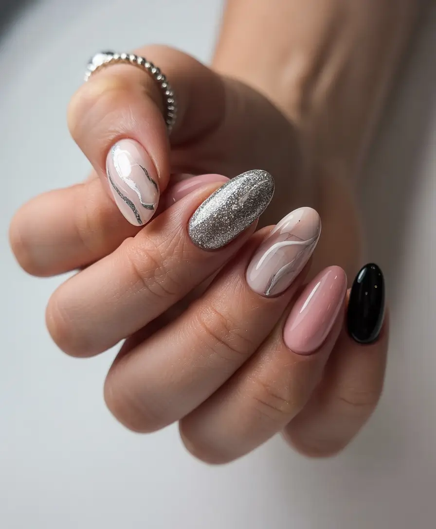 pink nail polish colors shades Soft Glam Contrast