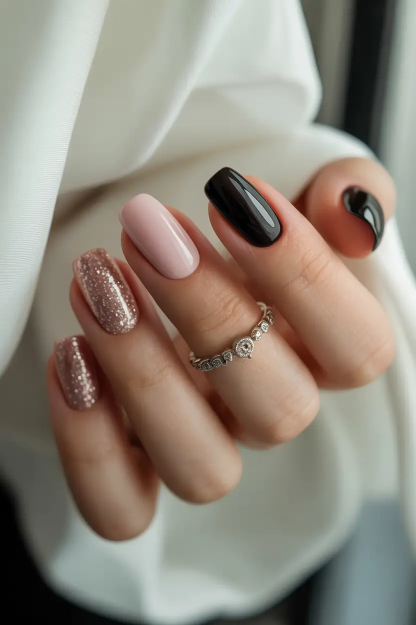 light pink nail colors shades Soft Contrast Dream
