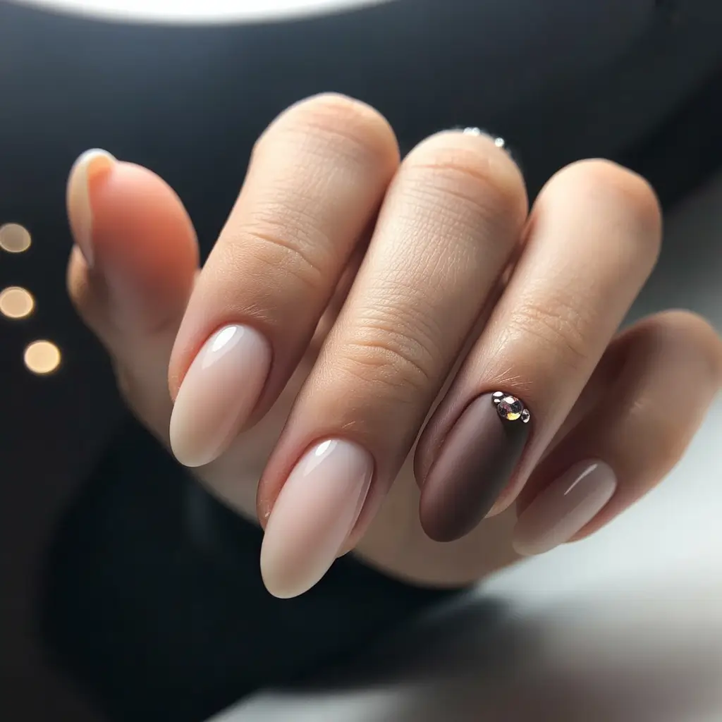 easy nails and color ideas winter 2025-2026 Mocha Velvet Elegance