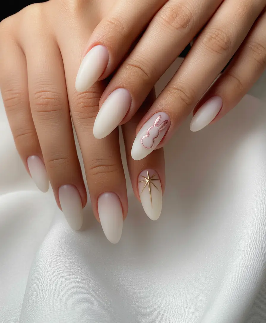 easy nails and color ideas winter 2025-2026 Frosted Pearl Dreams