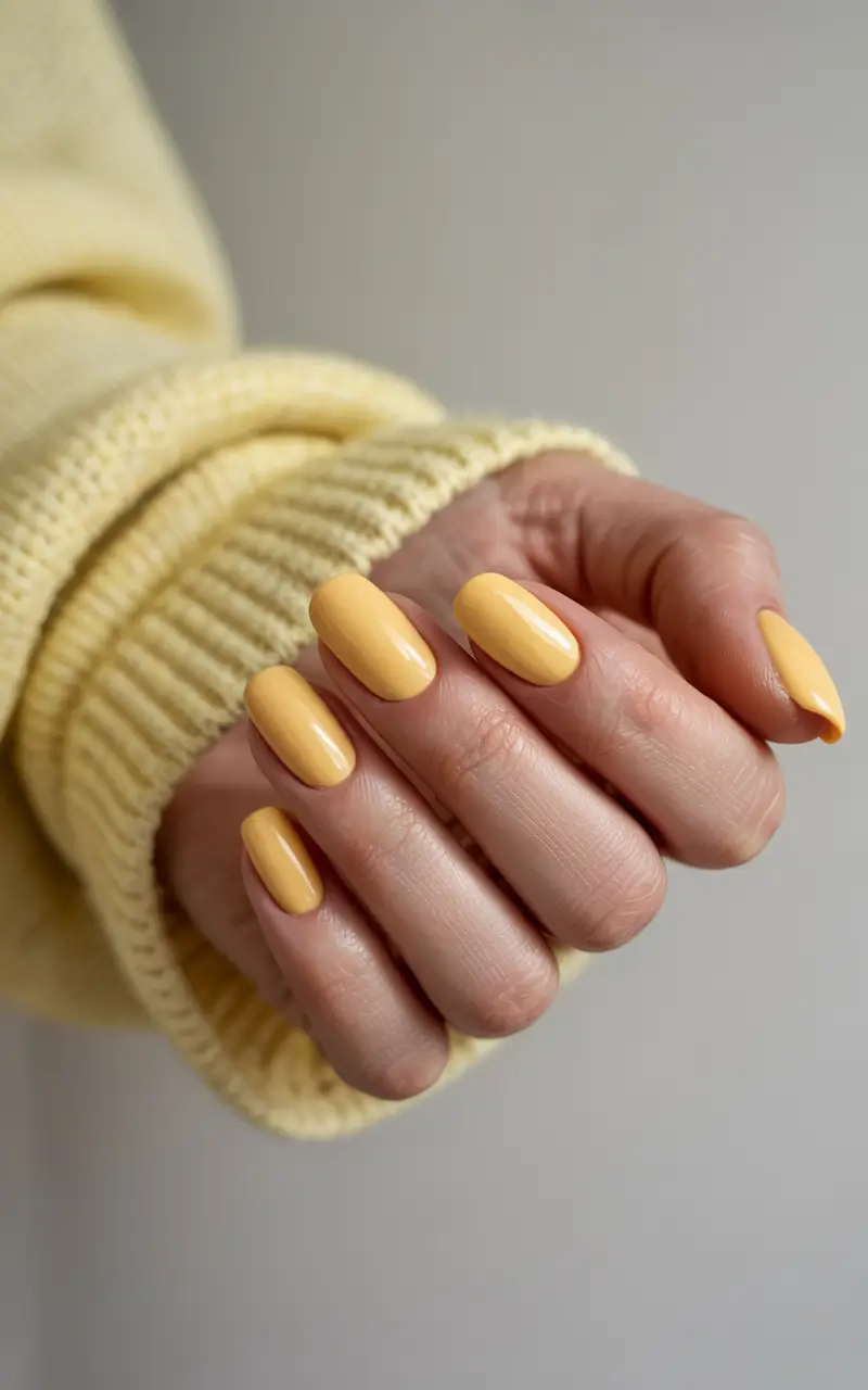 cute winter nails simple Golden Honey Glow