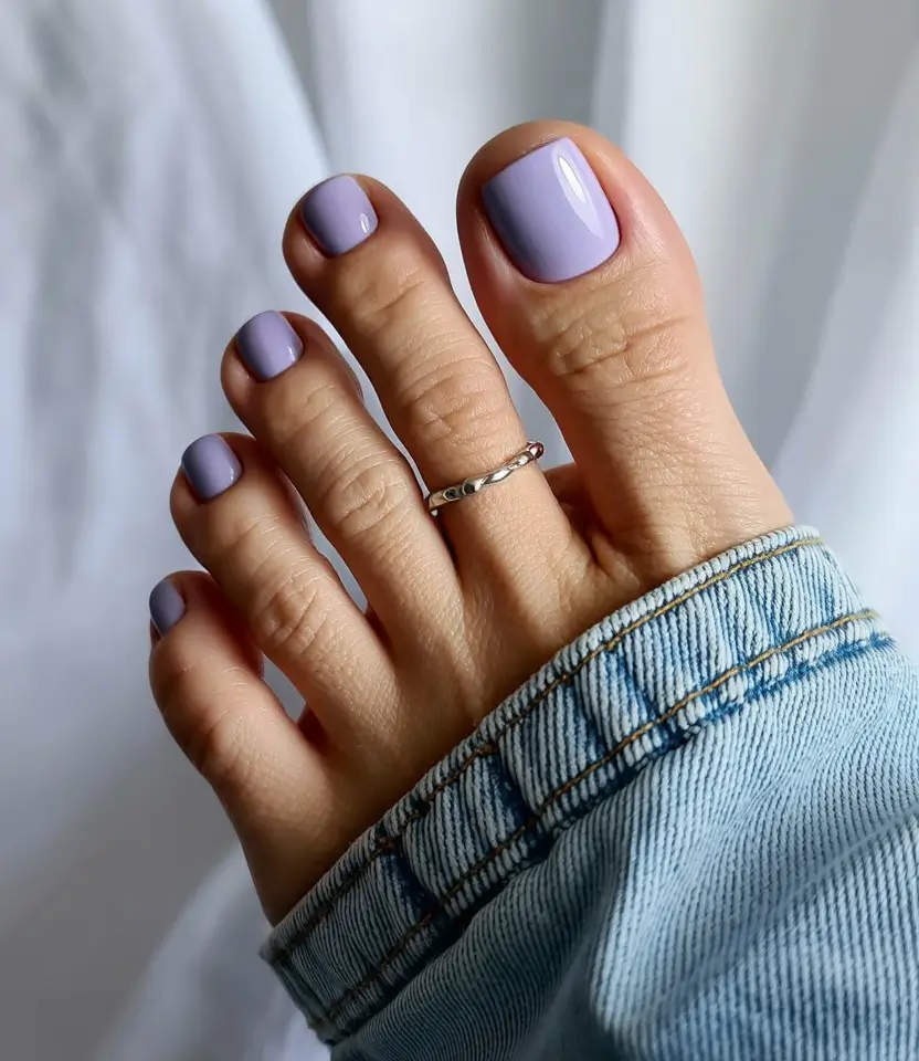 fall toe nail ideas Lavender Cashmere Calm
