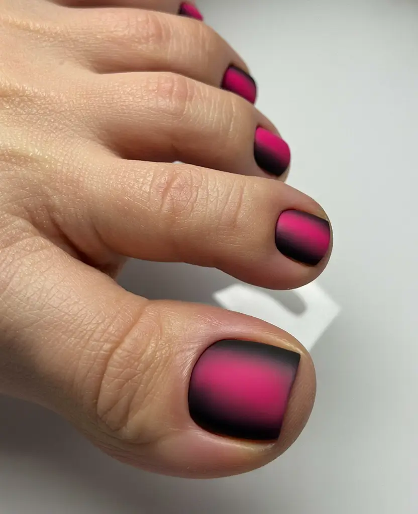 fall toe nail colors Electric Berry Fade