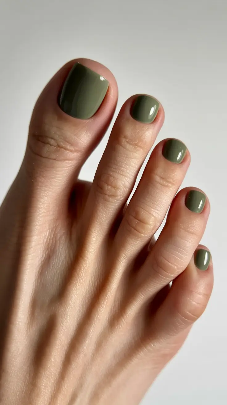 fall toe nail colors Olive Grove Minimalism