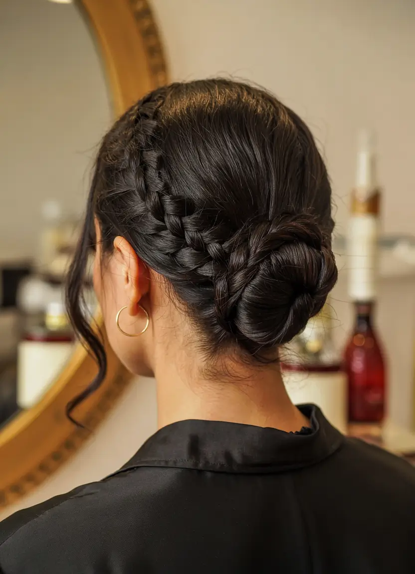 Formal Hairstyles Winter 2025-2026 Guide Classic Braided Bun Elegance