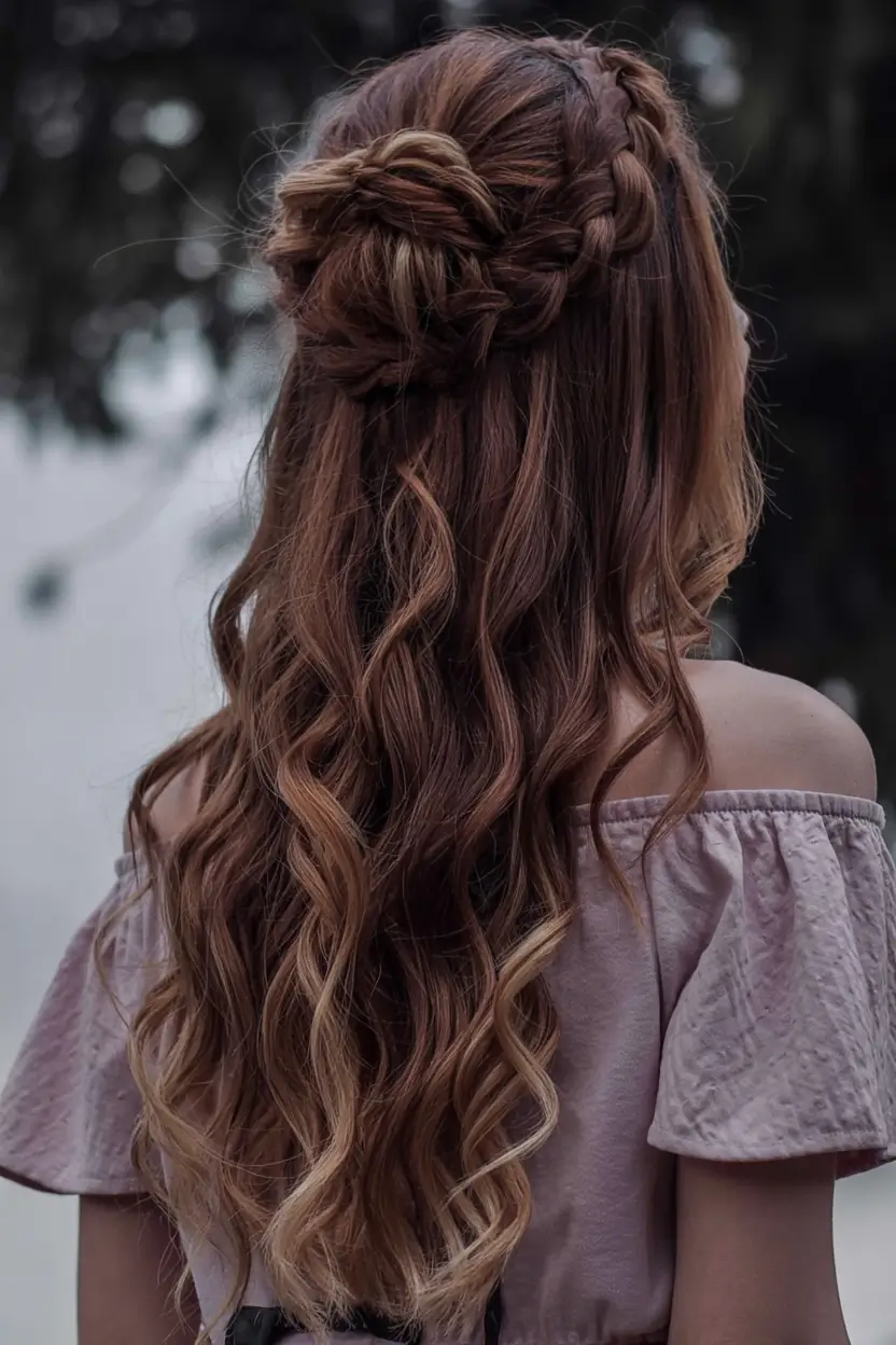 Formal Hairstyles Winter 2025-2026 Guide Rustic Half-Braided Flow