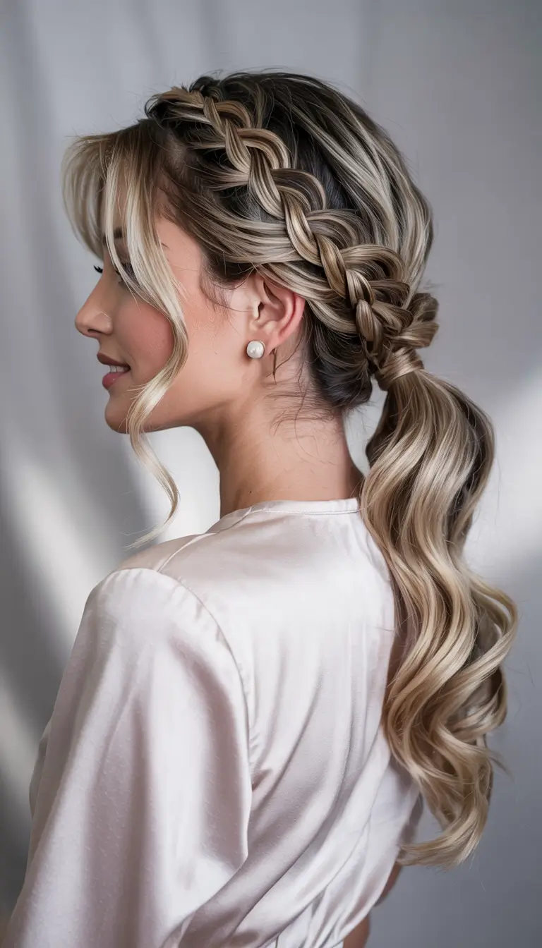 Formal Hairstyles Winter 2025-2026 Guide Braided Crown Ponytail Grace
