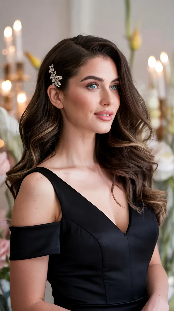 Formal Hairstyles Winter 2025-2026 Guide Soft Waves with Statement Clip