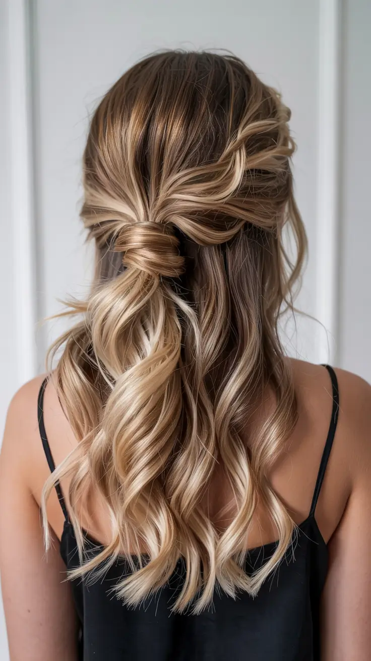 Formal Hairstyles Winter 2025-2026 Guide Twisted Half-Up Blonde Flow