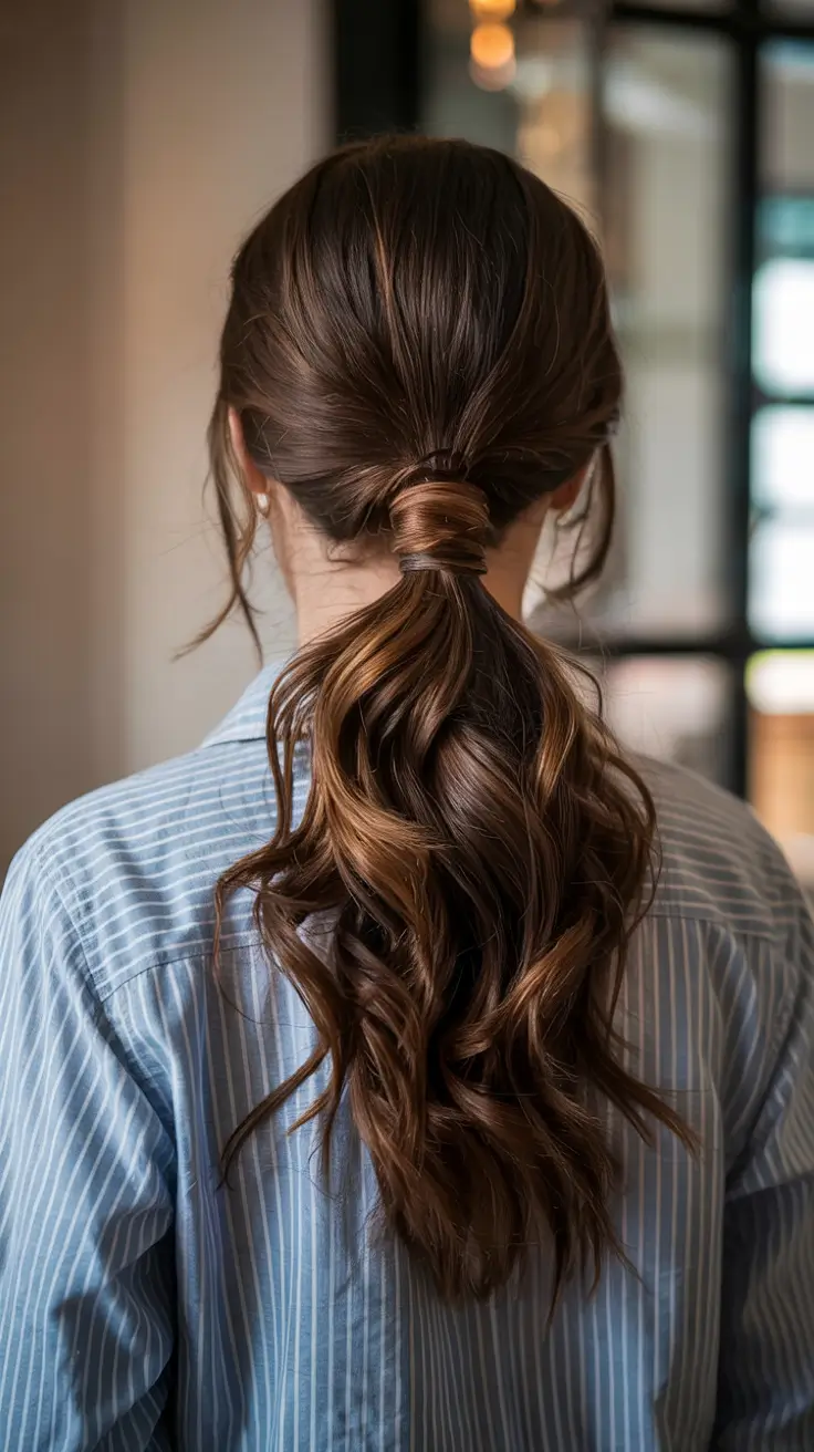 Formal Hairstyles Winter 2025-2026 Guide Soft Wrapped Ponytail Waves
