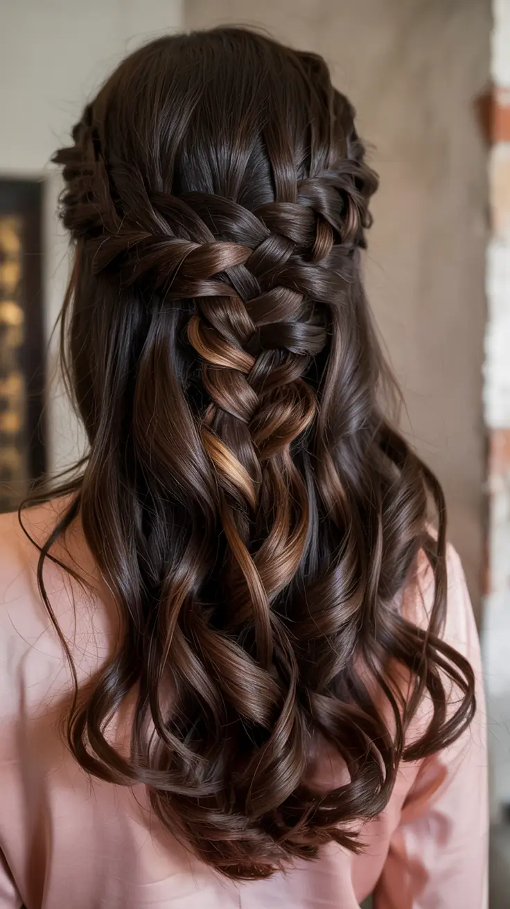 Formal Hairstyles Winter 2025-2026 Guide Braided Waterfall Cascade
