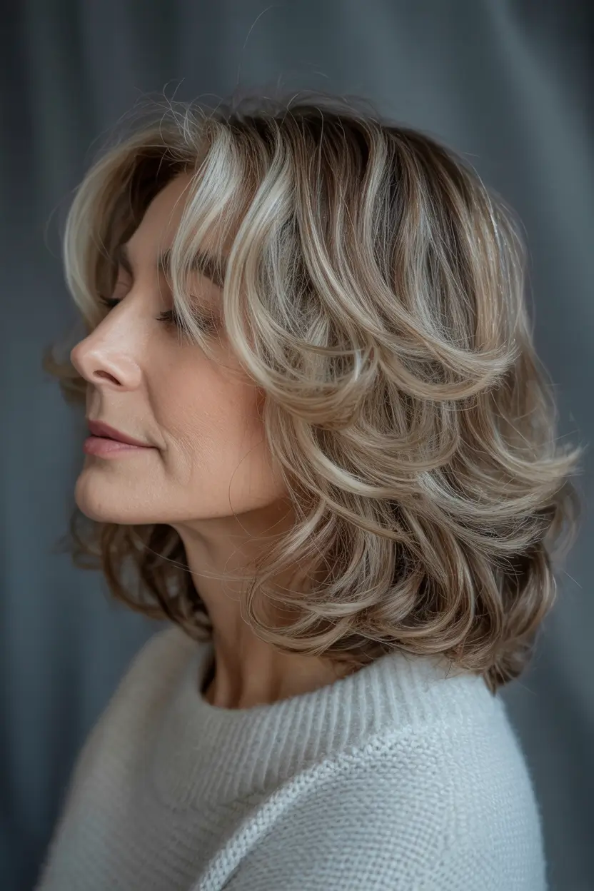 hair color winter hairstyles for women over 50 2025-2026 Soft Beige Layers with Airy Texture