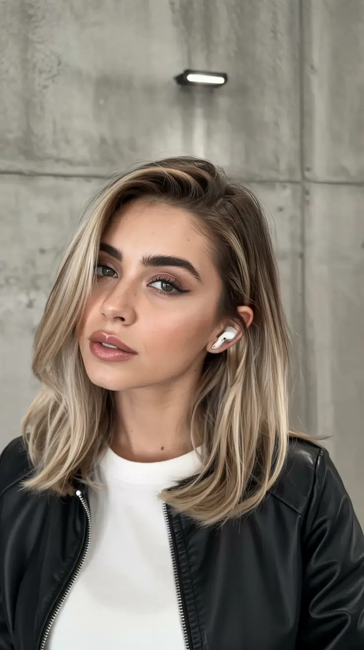 winter haircuts 2025 medium Cool Blonde Long Bob