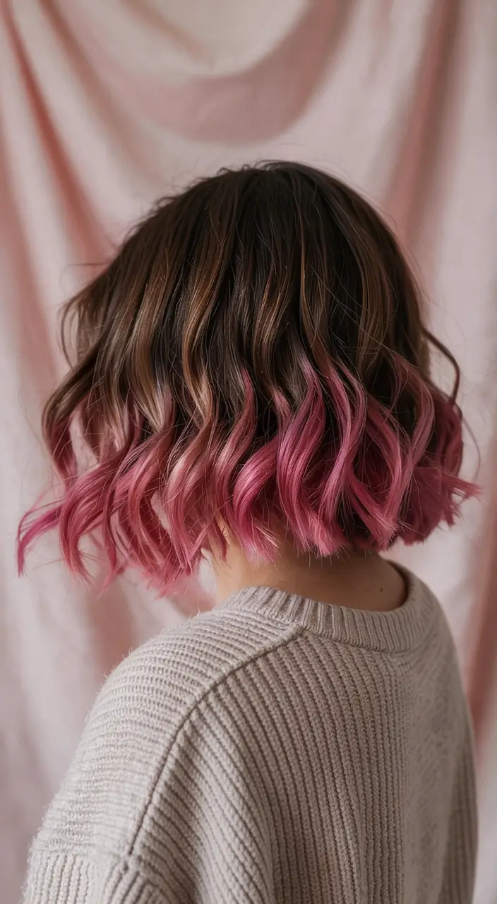 winter-hairstyles-color-Rosy-Dip-Dye-Lob