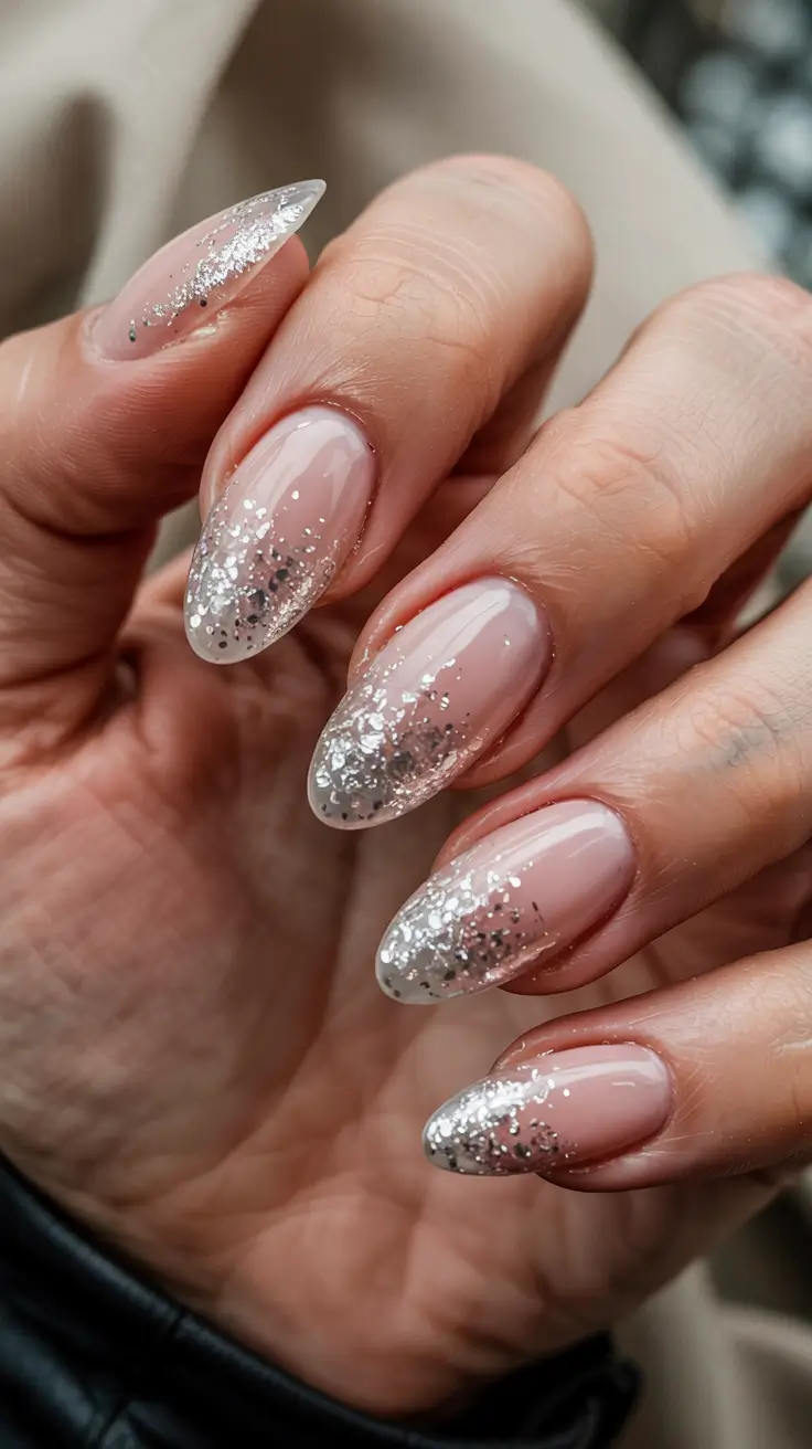 winter nails colors 2025 gel Silver Whisper