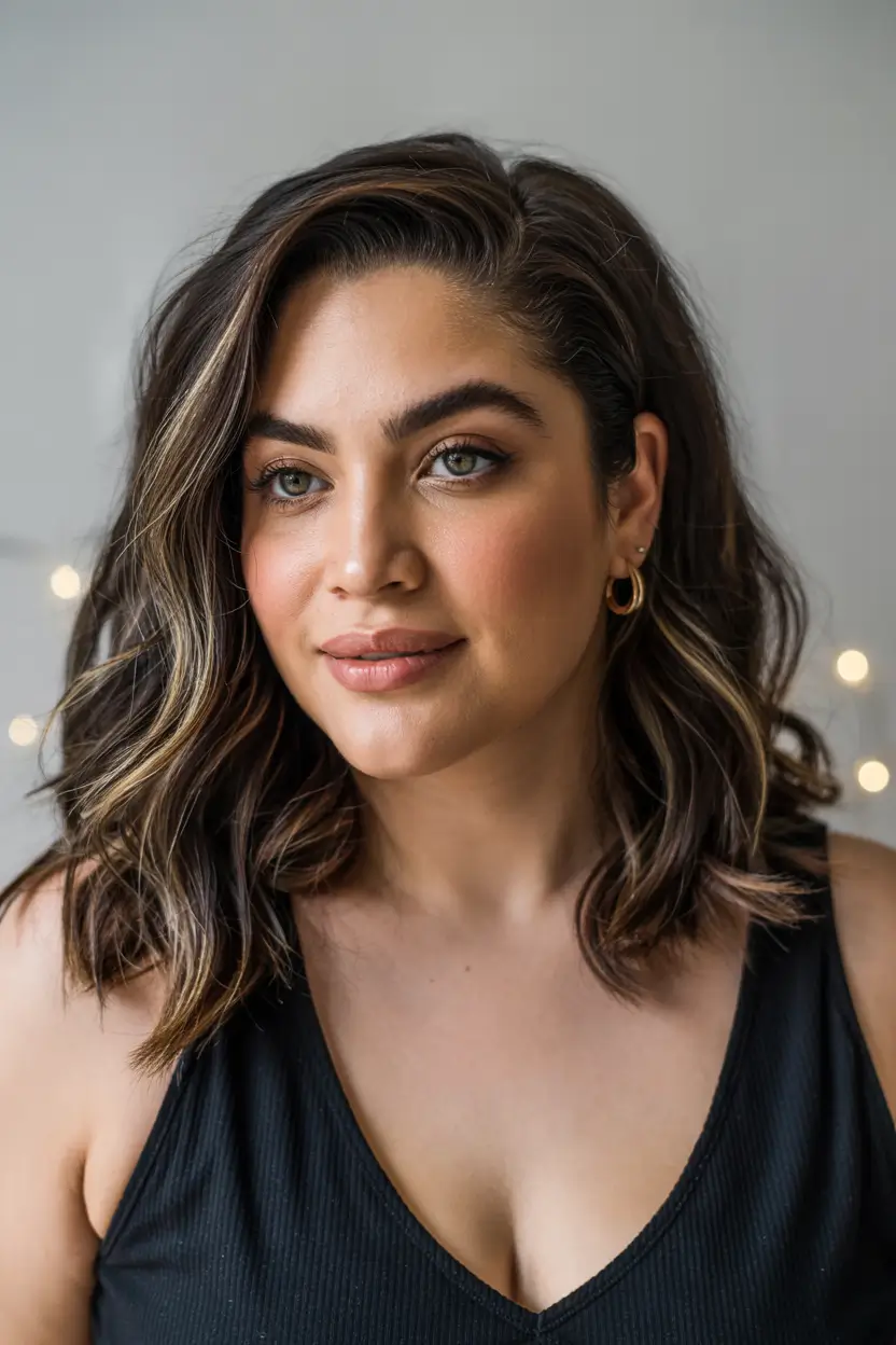 Plus Size Winter Haircuts for Women 2025 / 2026 Voluminous Medium Cut