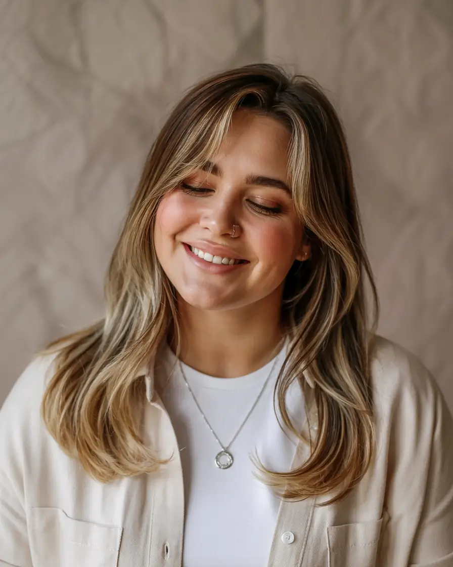 Plus Size Winter Haircuts for Women 2025 / 2026 Butterfly Layers for Medium-Length Hair