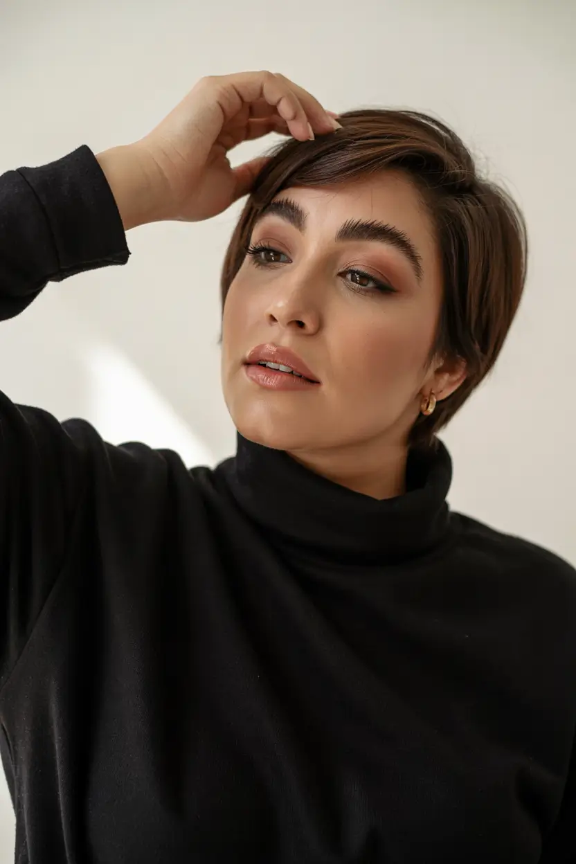Plus Size Winter Haircuts for Women 2025 / 2026 Modern Short Pixie