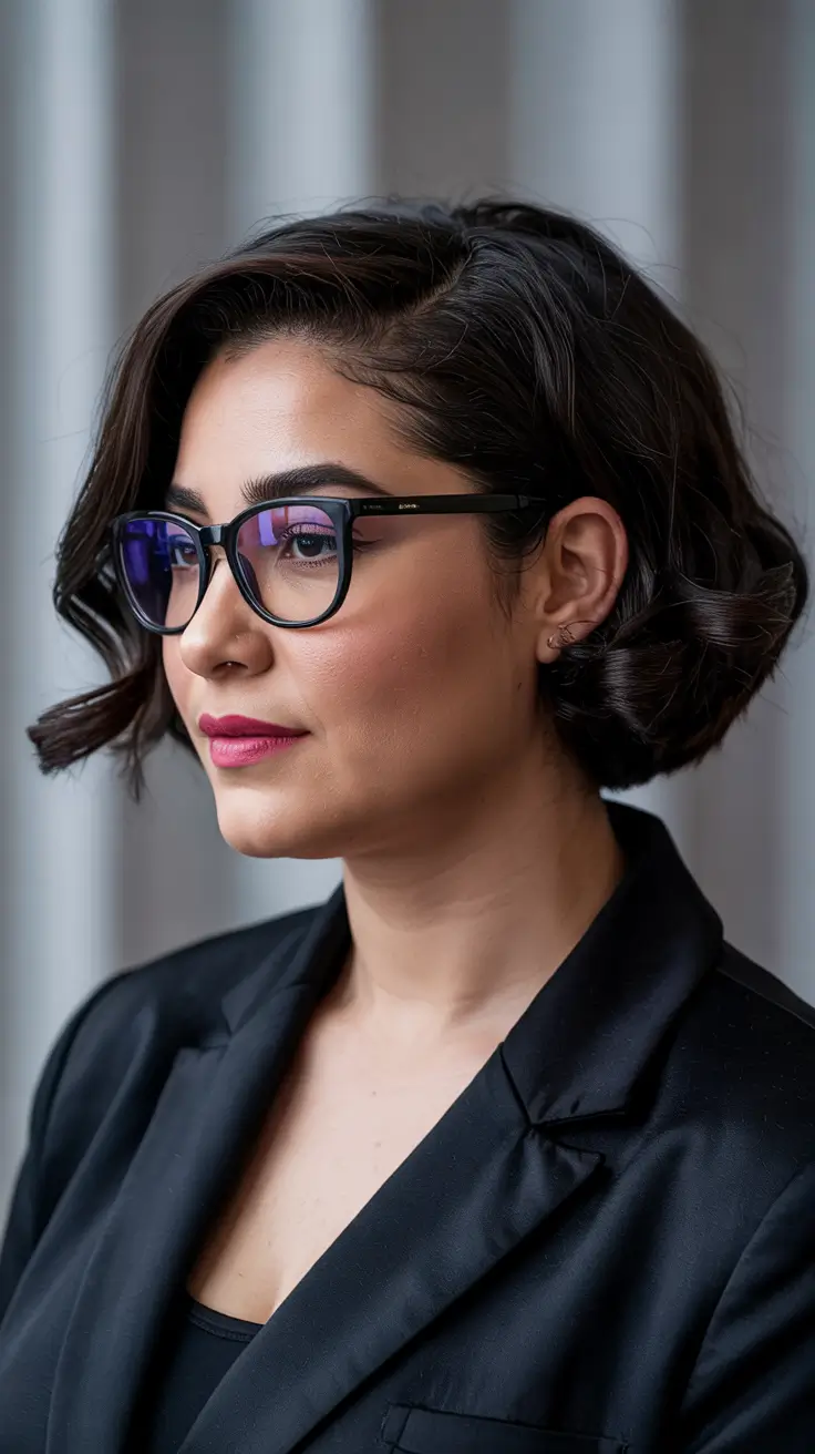 Plus Size Winter Haircuts for Women 2025 / 2026 Polished Short Bob