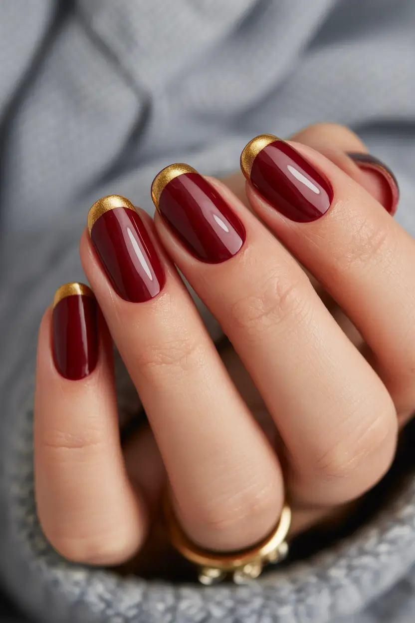 red christmas nails square Red Velvet Luxe