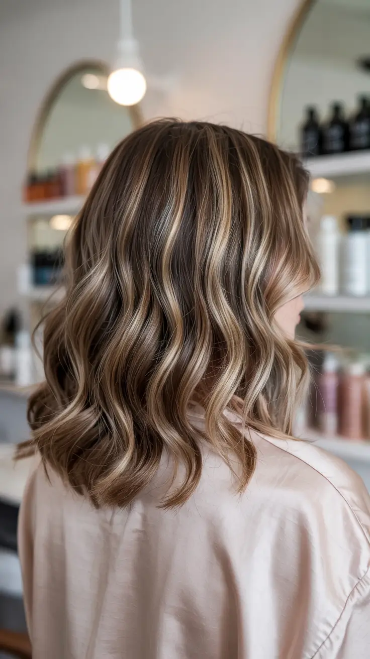 hair colors for winter 2025 Golden Beige Waves