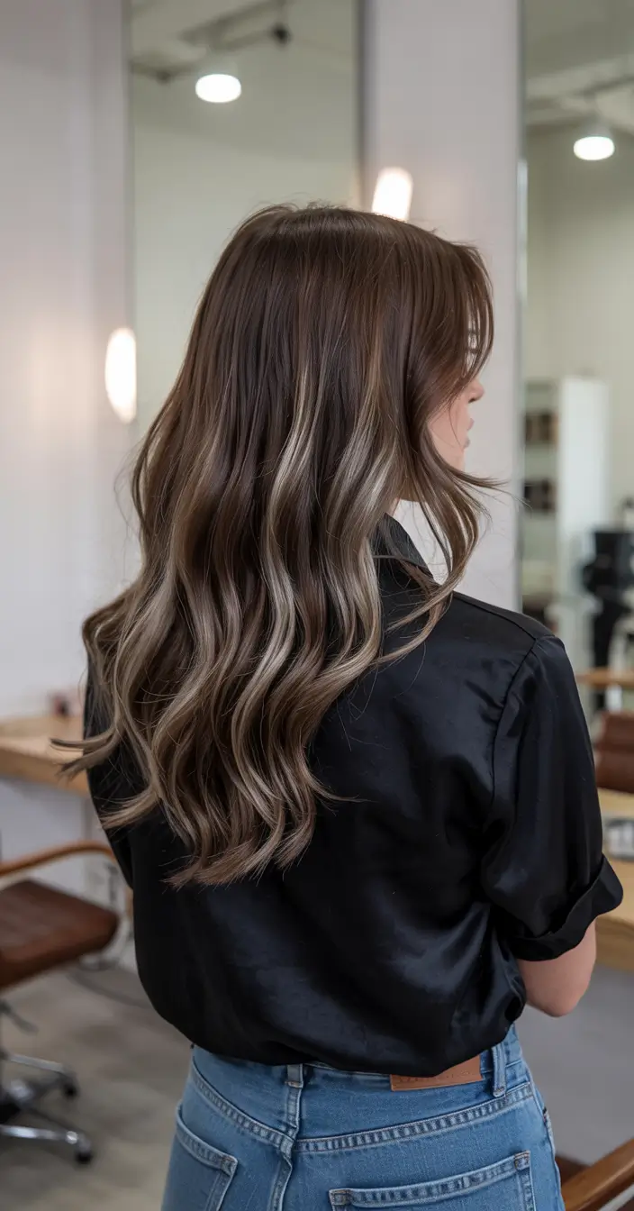 hair colors for winter color season Soft Ash Brunette Dimension