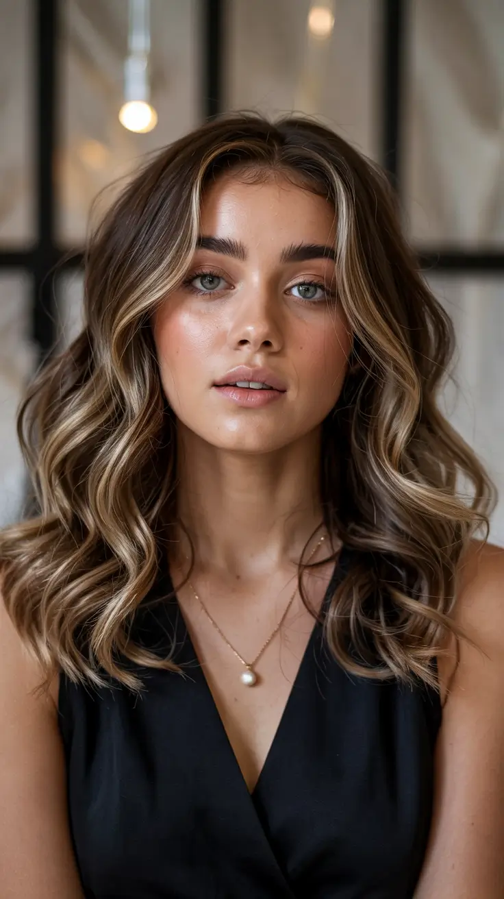 hair colors for winter palette Face Framing Honey Balayage