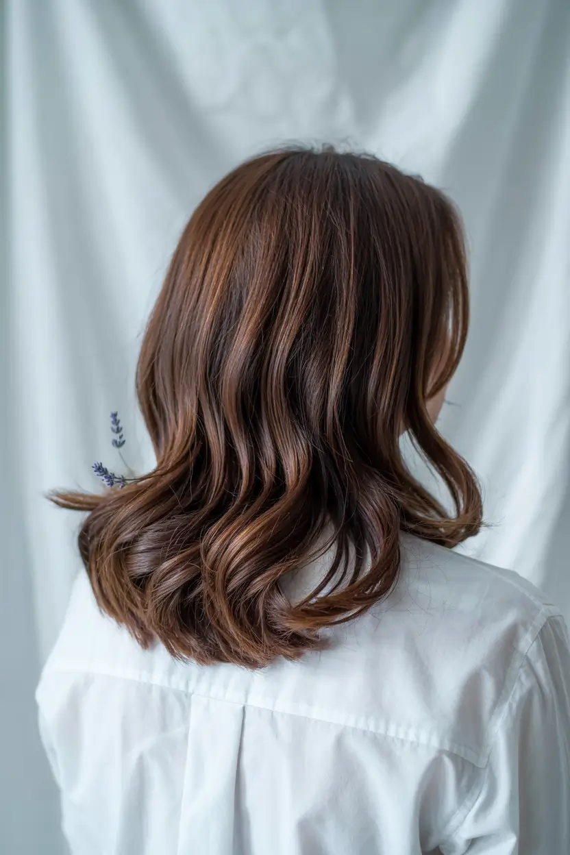 hair colors for winter type Glossy Cinnamon Brown