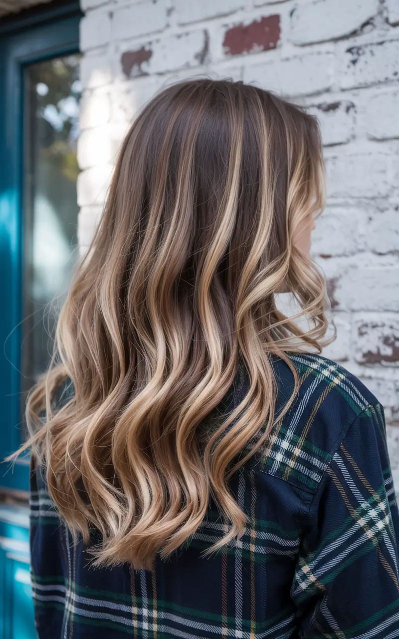 hair colors for winter palette Warm Honey Balayage Waves