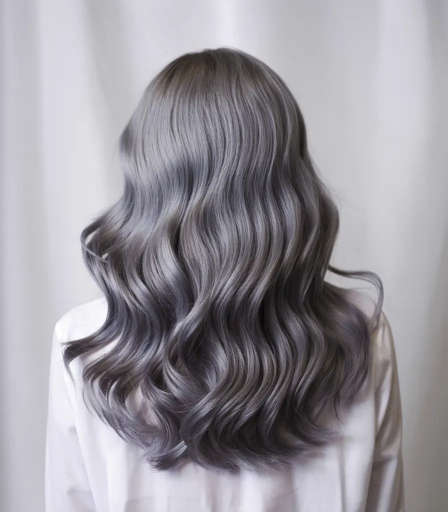 hair colors for winter cool Smoky Silver Elegance