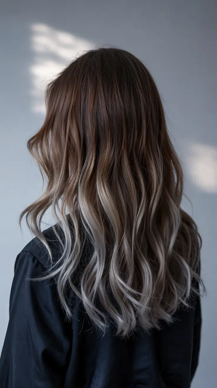hair colors for winter blonde Frosted Ombre Blonde