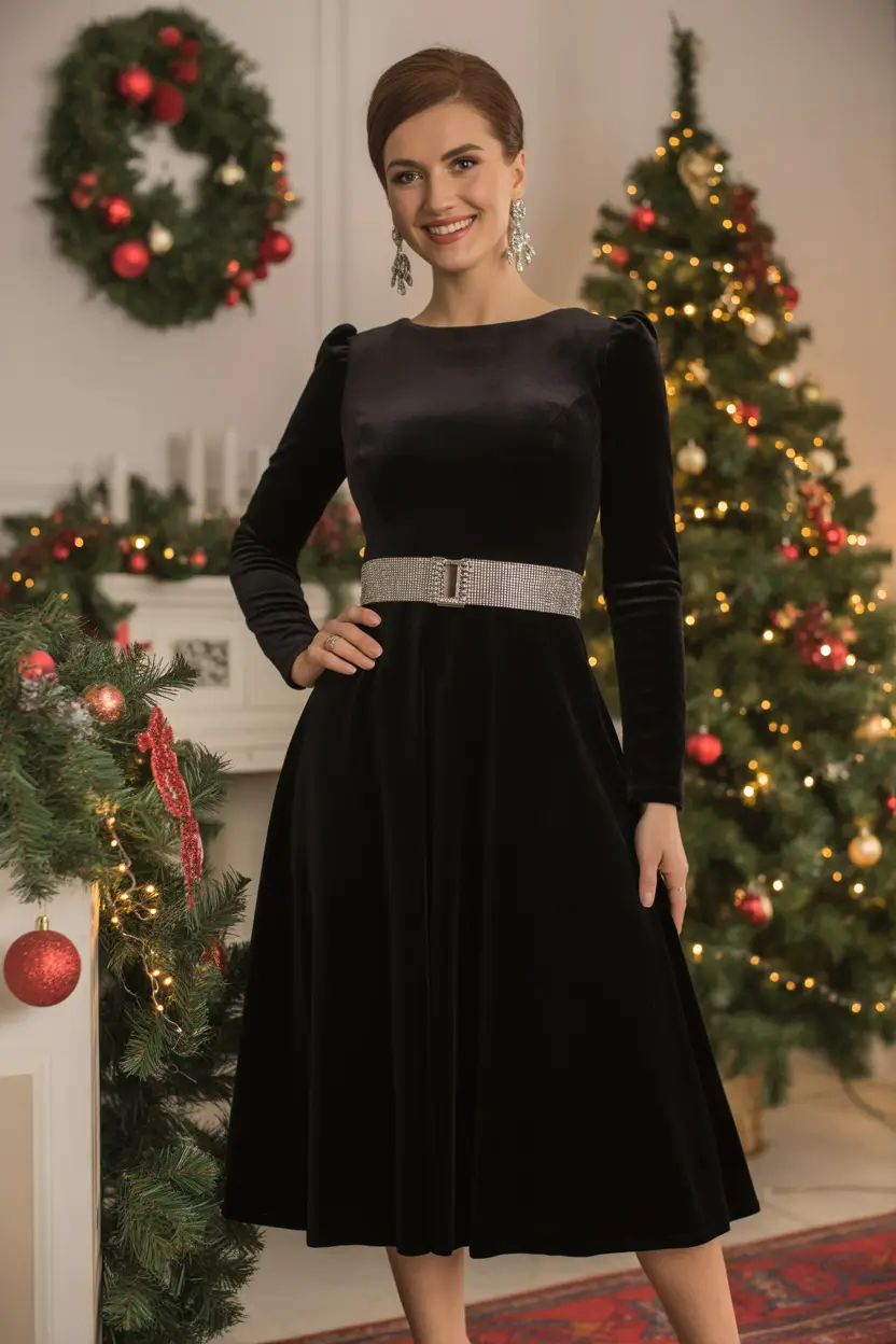 christmas outfit ideas for women Evening Velvet