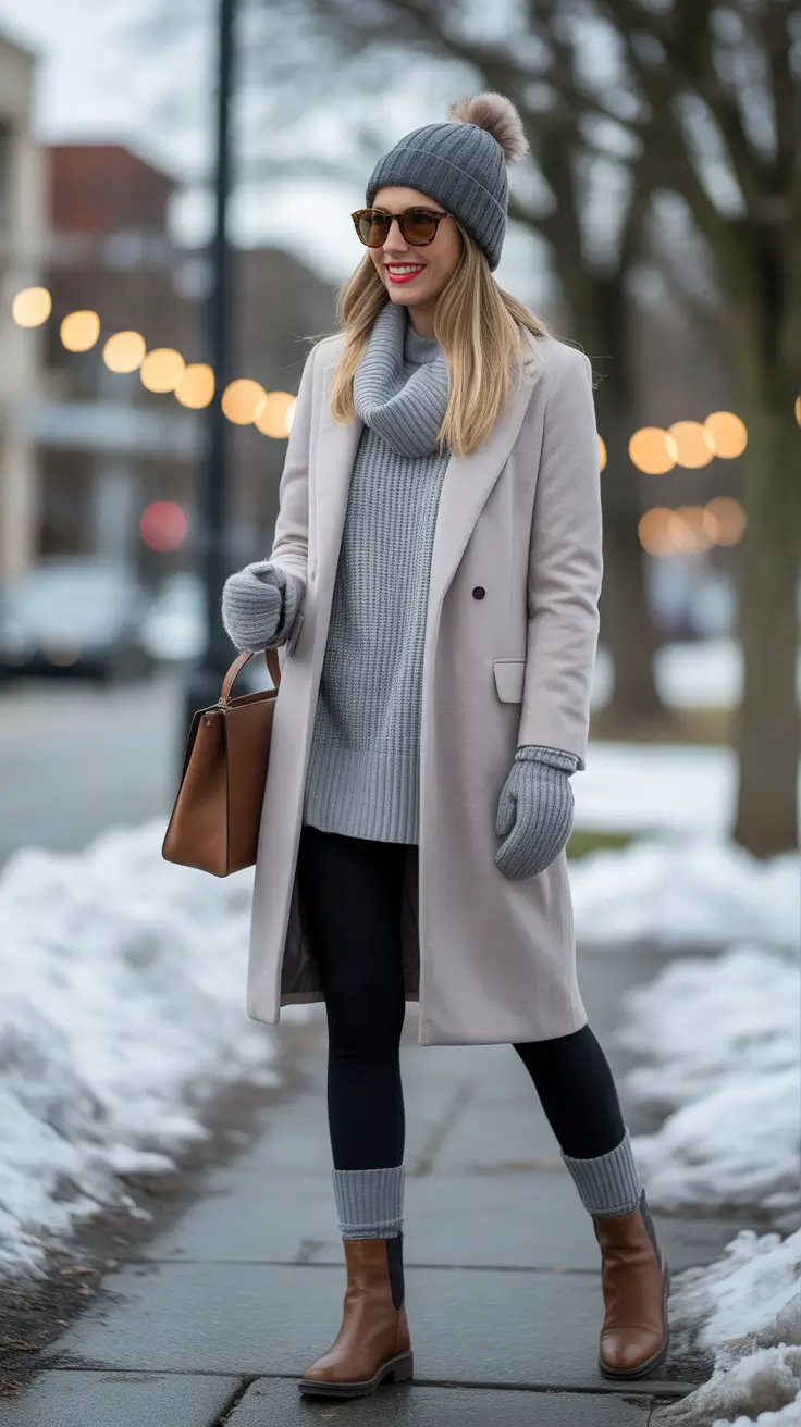christmas outfit ideas for women Frosty Neutrals