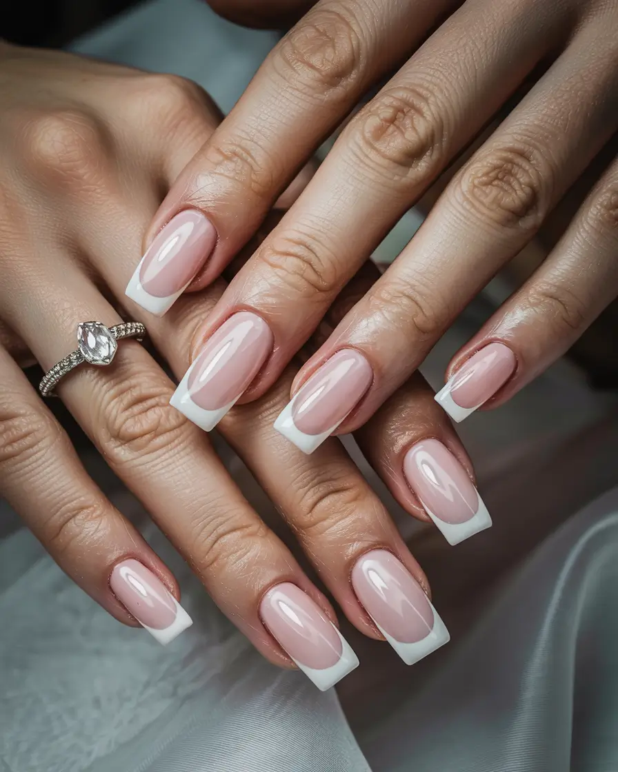 classy winter nails french tip Modern French Perfection
