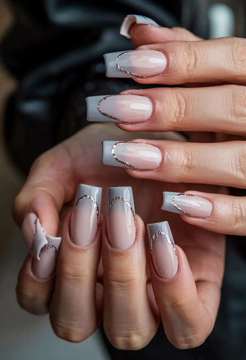winter nails inspo 2025 frost tipped grace