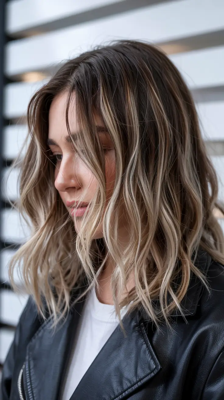 cute winter hairstyles Soft Balayage Waves