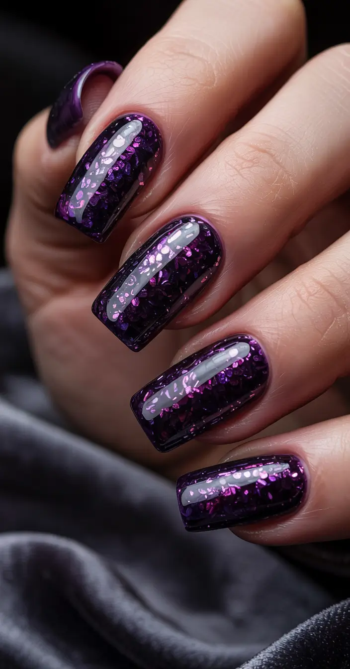dark winter nail colors 2025 Velvet Twilight
