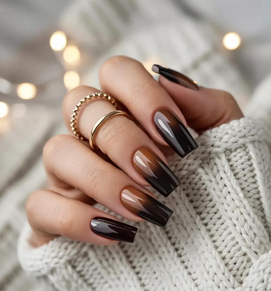 dark-winter-nail-colors-french-Mocha-Melt-Gradient