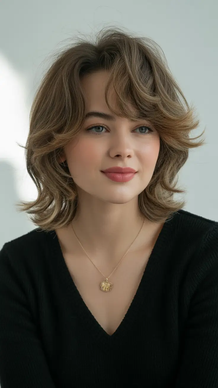 winter medium haircuts 2025 - 2026 Modern Butterfly Bob