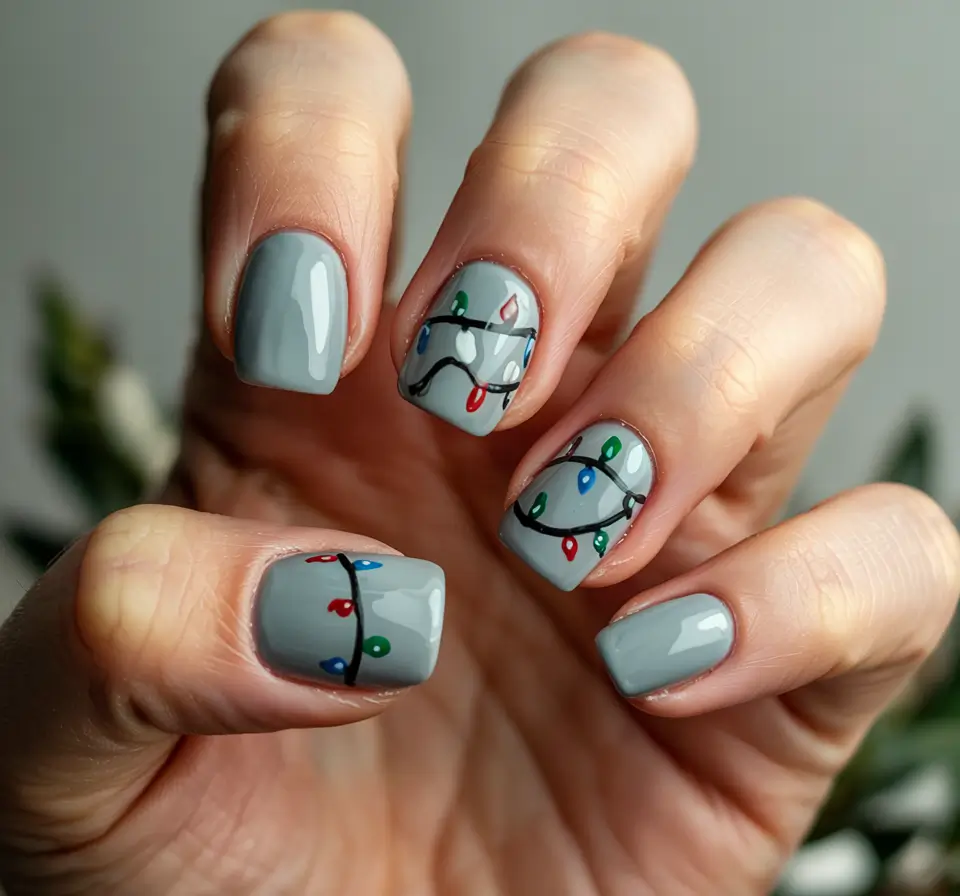 Winter 2025-2026 Holiday Lights on Gray