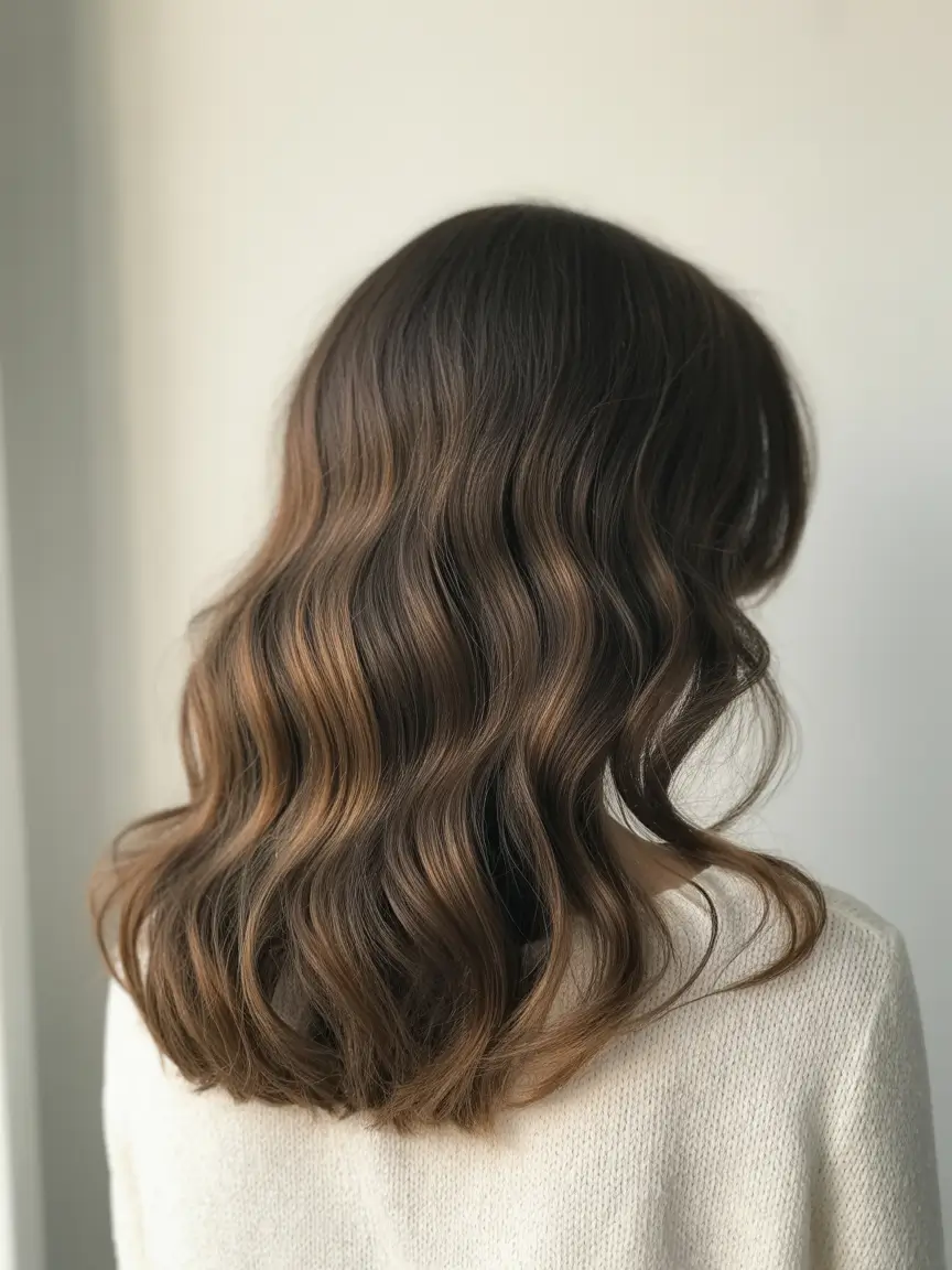 trending hair colors winter 2025 Toffee Brown Waves