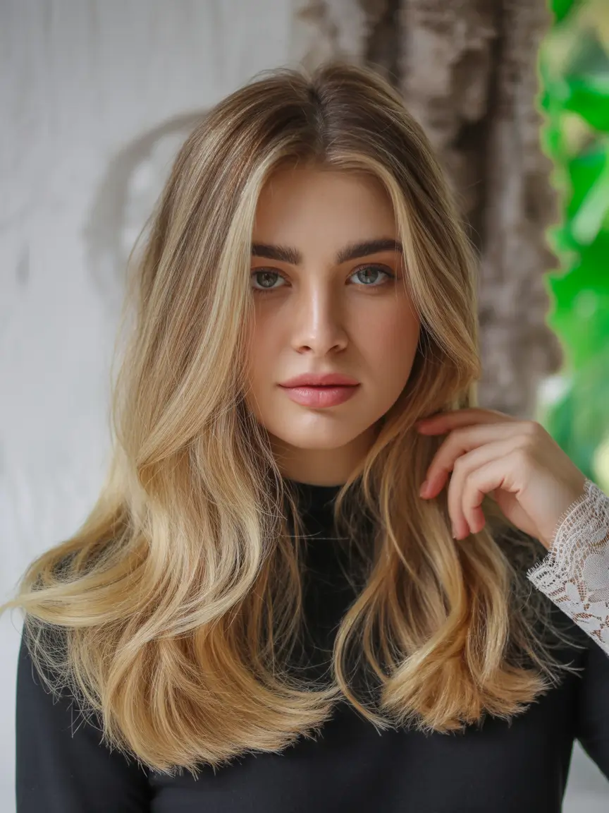 trending hair colors winter 2025 Golden Cream Blonde