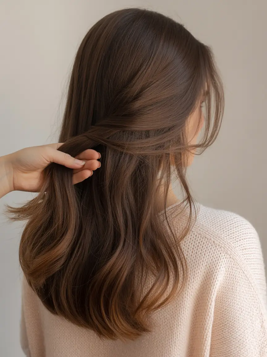 trending hair colors winter 2025 Soft Mocha Balayage