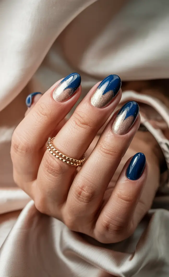 winter almond nails 2025-2026 Blue Frost Mirage