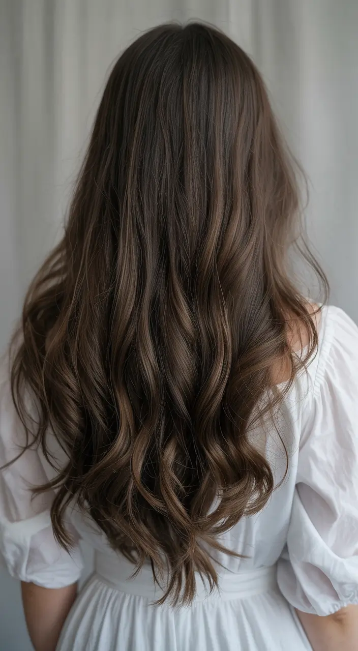Winter Hair Colors 2025-2026 Rich Brunette Waves